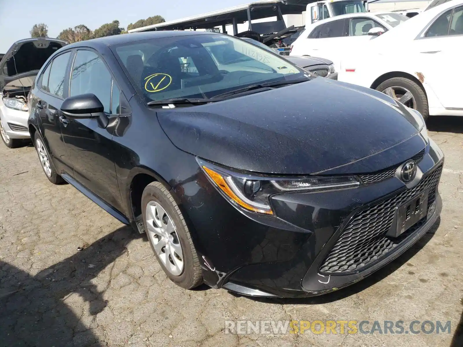 1 Photograph of a damaged car 5YFEPRAE1LP097168 TOYOTA COROLLA 2020