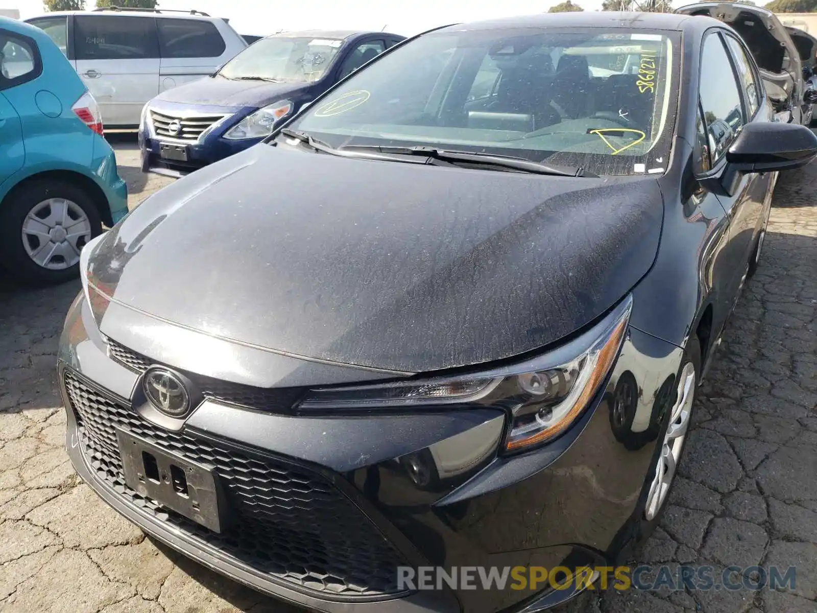 2 Photograph of a damaged car 5YFEPRAE1LP097168 TOYOTA COROLLA 2020