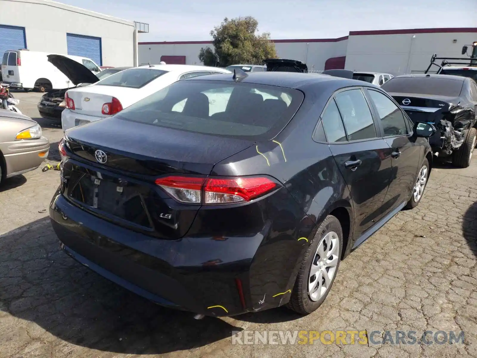 4 Photograph of a damaged car 5YFEPRAE1LP097168 TOYOTA COROLLA 2020