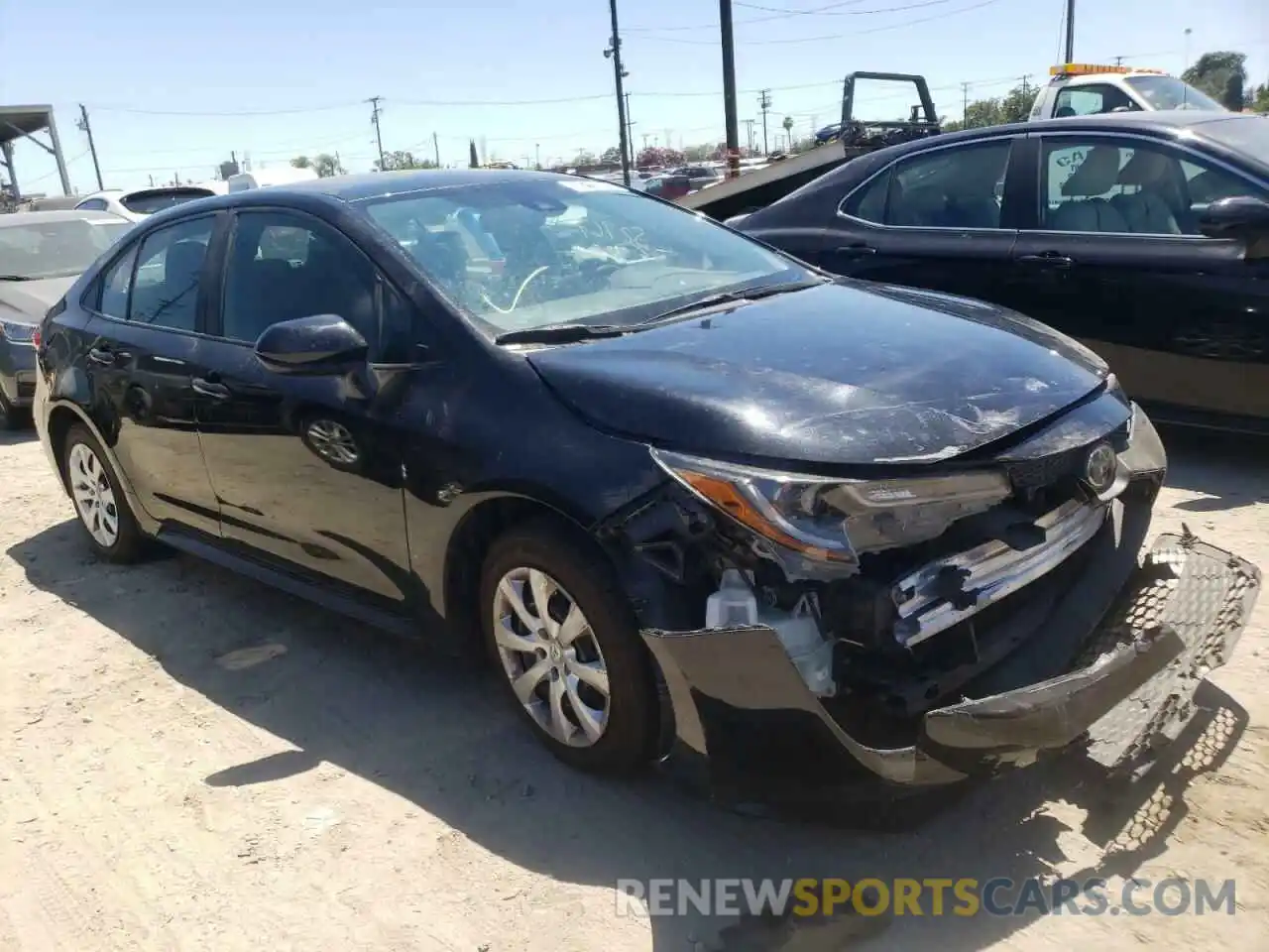 1 Photograph of a damaged car 5YFEPRAE1LP097543 TOYOTA COROLLA 2020