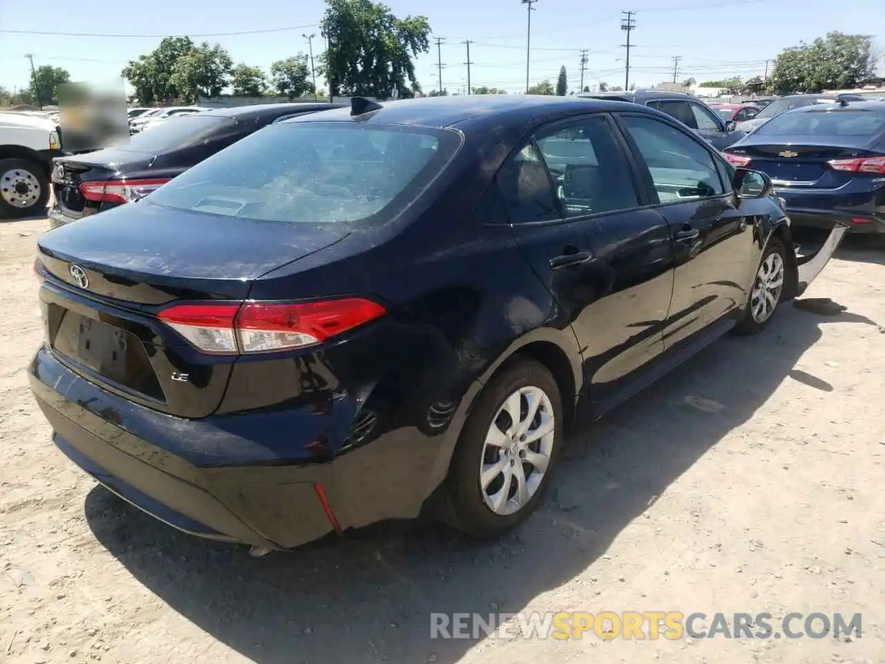 4 Photograph of a damaged car 5YFEPRAE1LP097543 TOYOTA COROLLA 2020