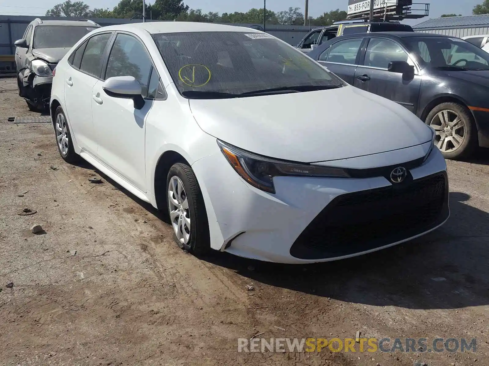 1 Photograph of a damaged car 5YFEPRAE1LP097820 TOYOTA COROLLA 2020