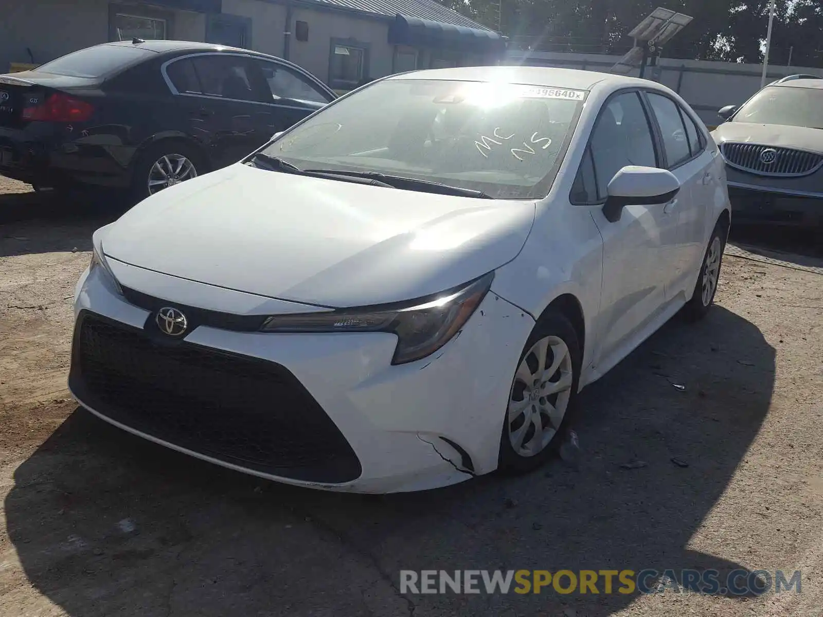 2 Photograph of a damaged car 5YFEPRAE1LP097820 TOYOTA COROLLA 2020