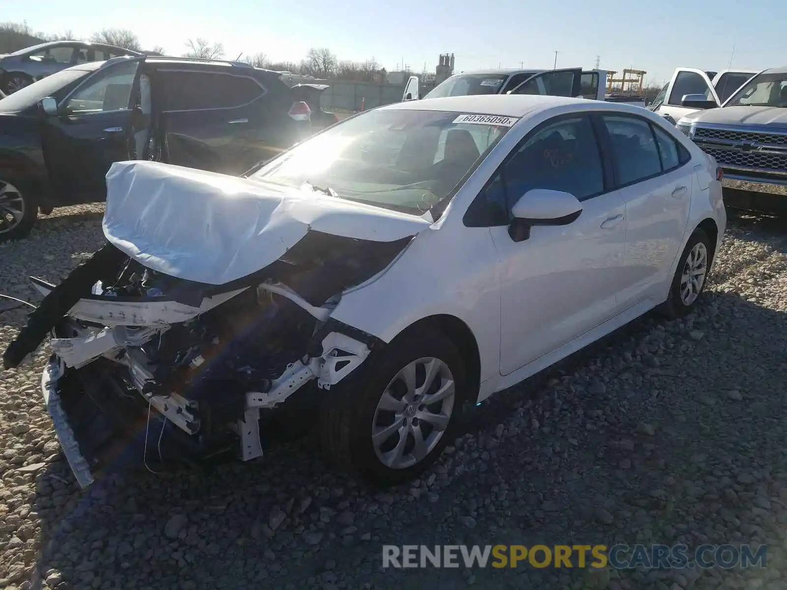 2 Photograph of a damaged car 5YFEPRAE1LP097834 TOYOTA COROLLA 2020