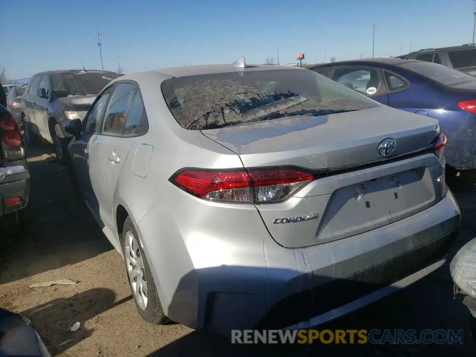 3 Photograph of a damaged car 5YFEPRAE1LP097879 TOYOTA COROLLA 2020