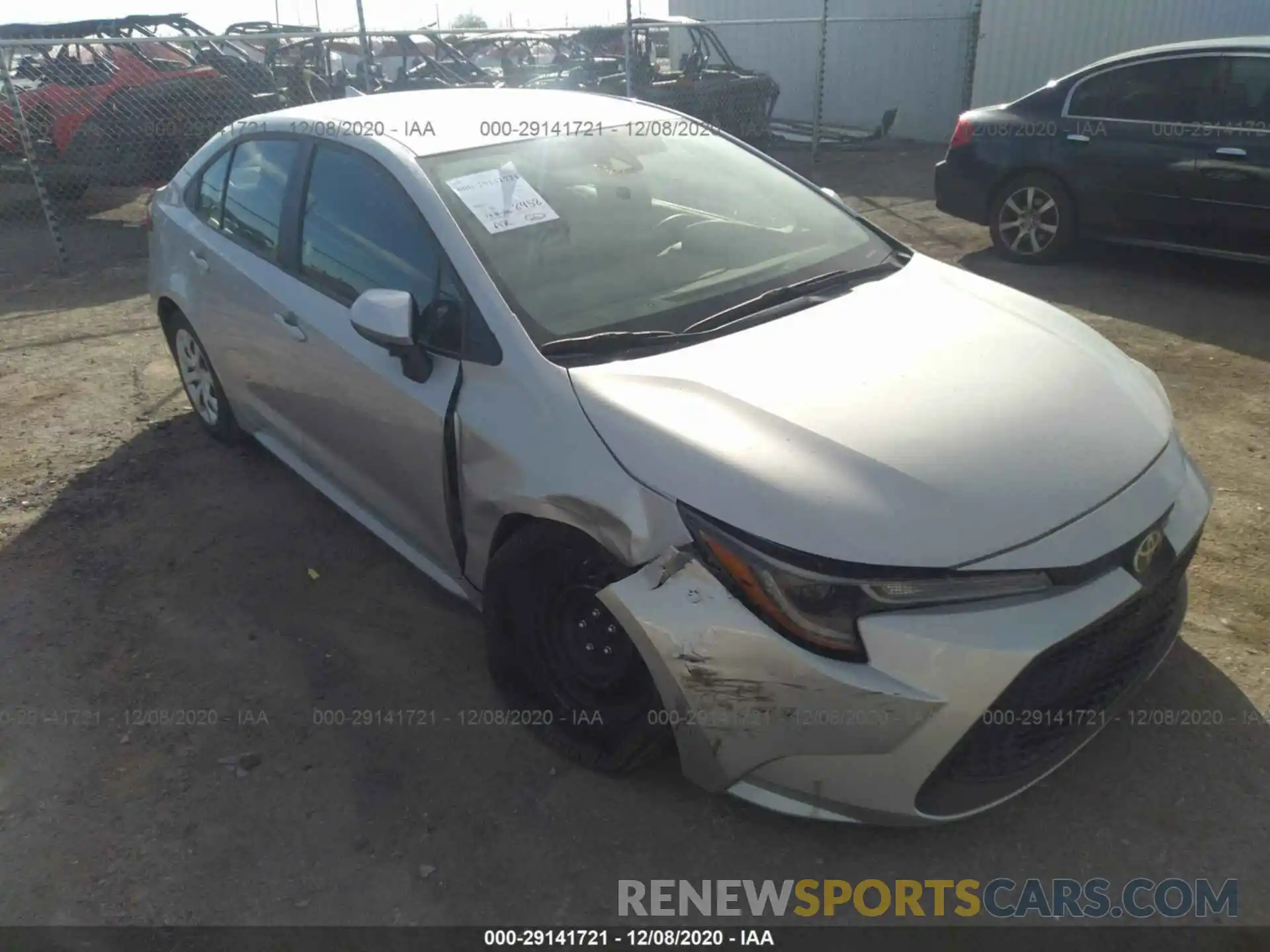 1 Photograph of a damaged car 5YFEPRAE1LP097994 TOYOTA COROLLA 2020