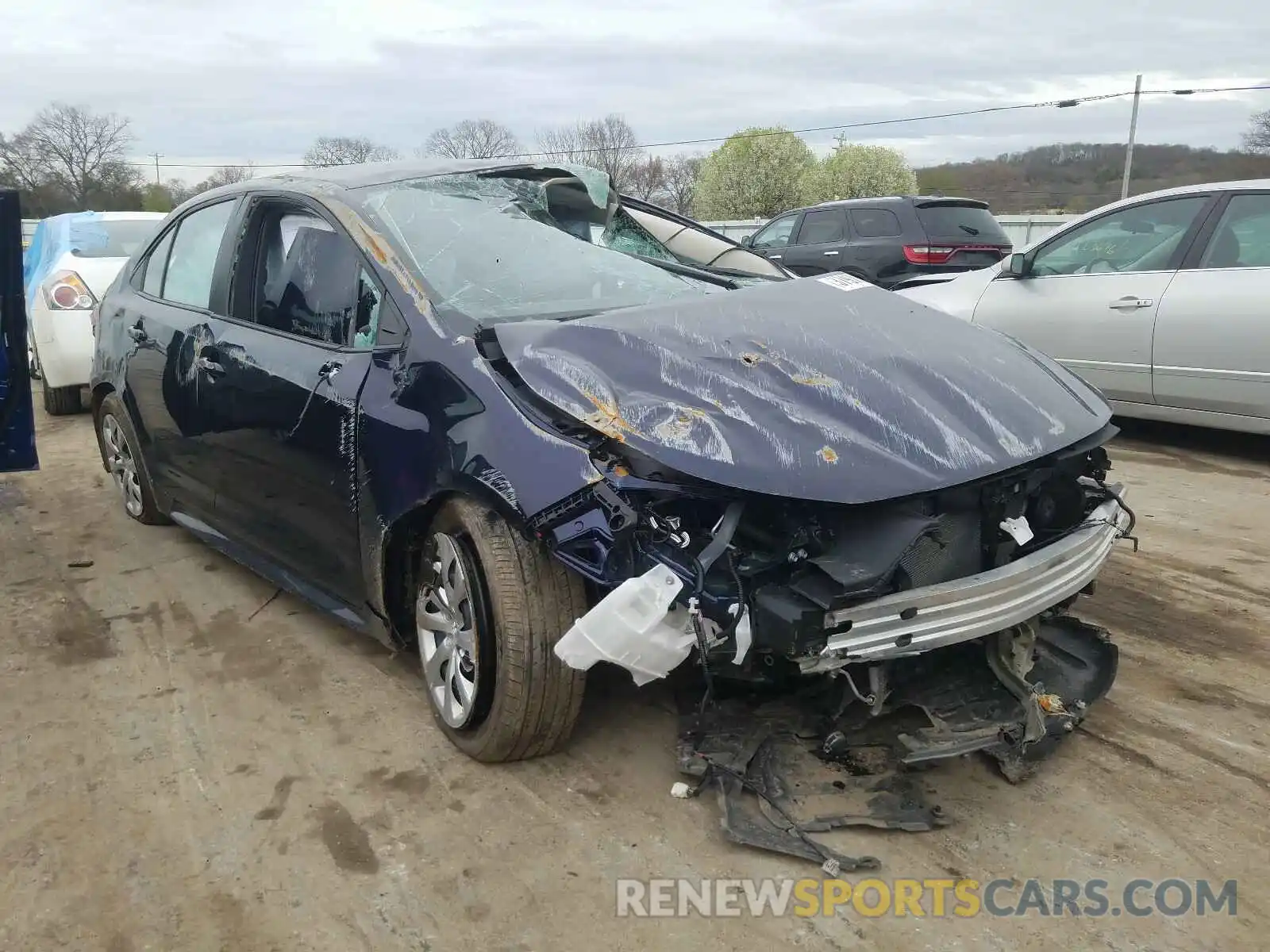 1 Photograph of a damaged car 5YFEPRAE1LP098045 TOYOTA COROLLA 2020