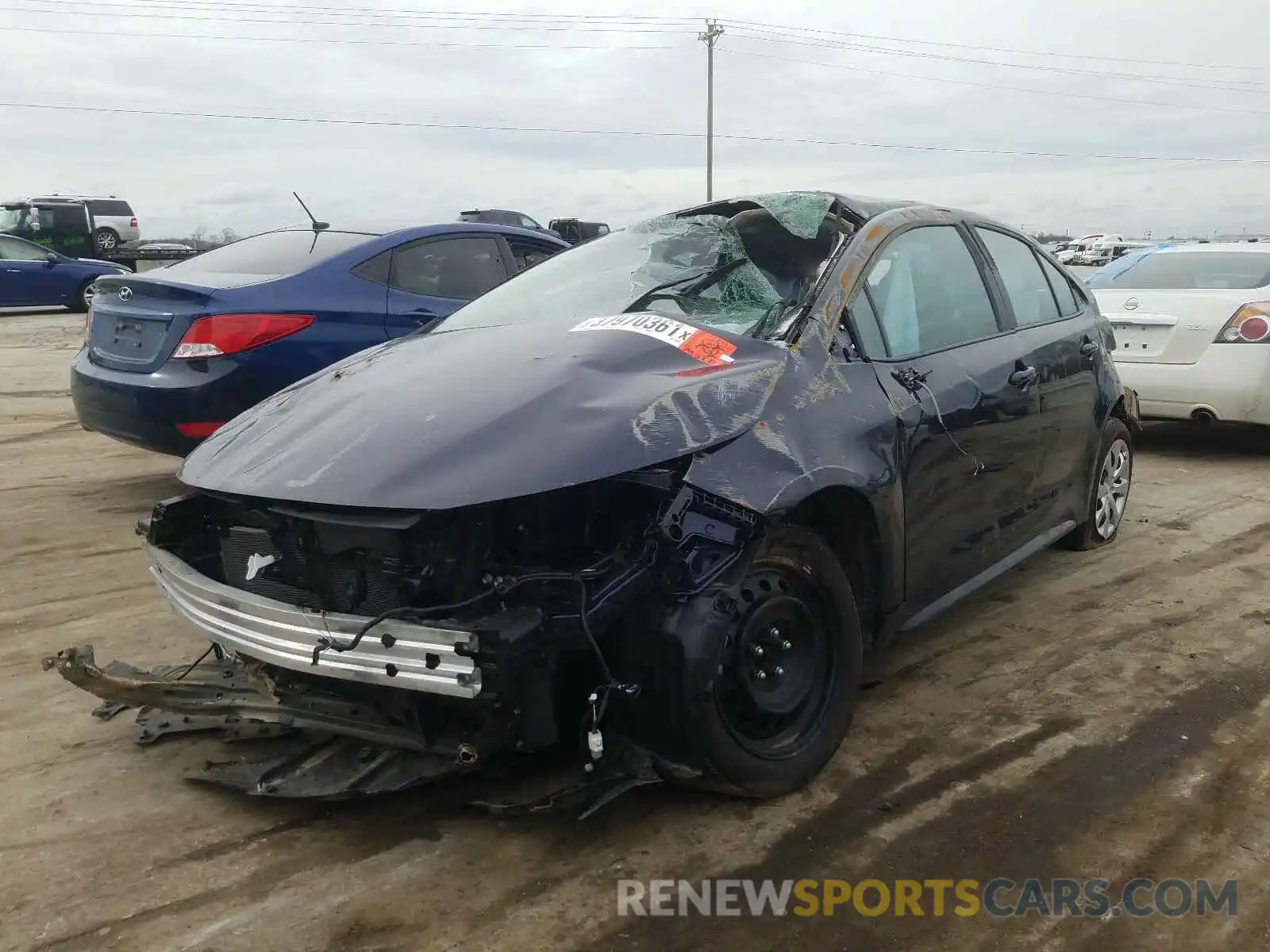 2 Photograph of a damaged car 5YFEPRAE1LP098045 TOYOTA COROLLA 2020