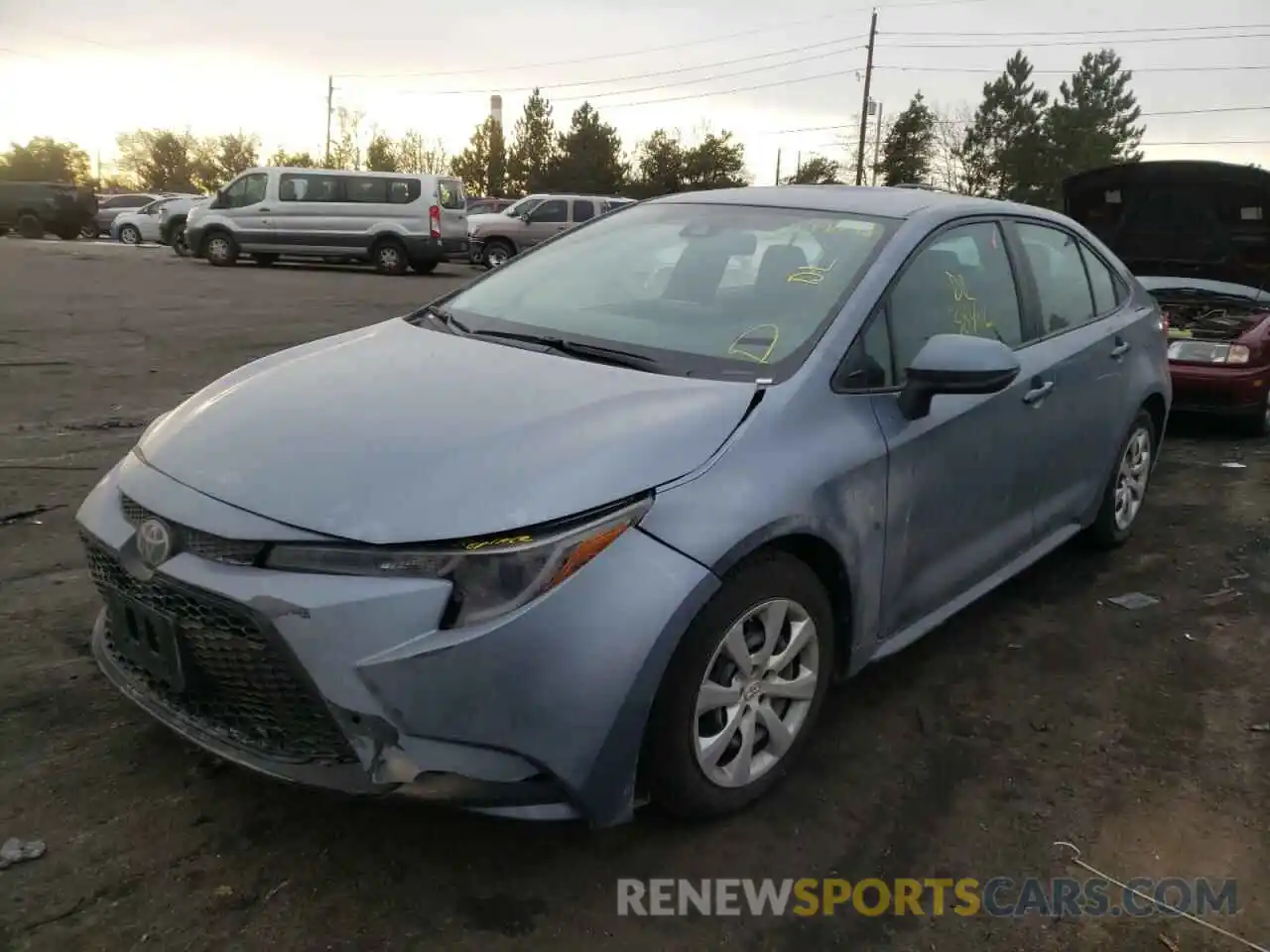 2 Photograph of a damaged car 5YFEPRAE1LP098238 TOYOTA COROLLA 2020