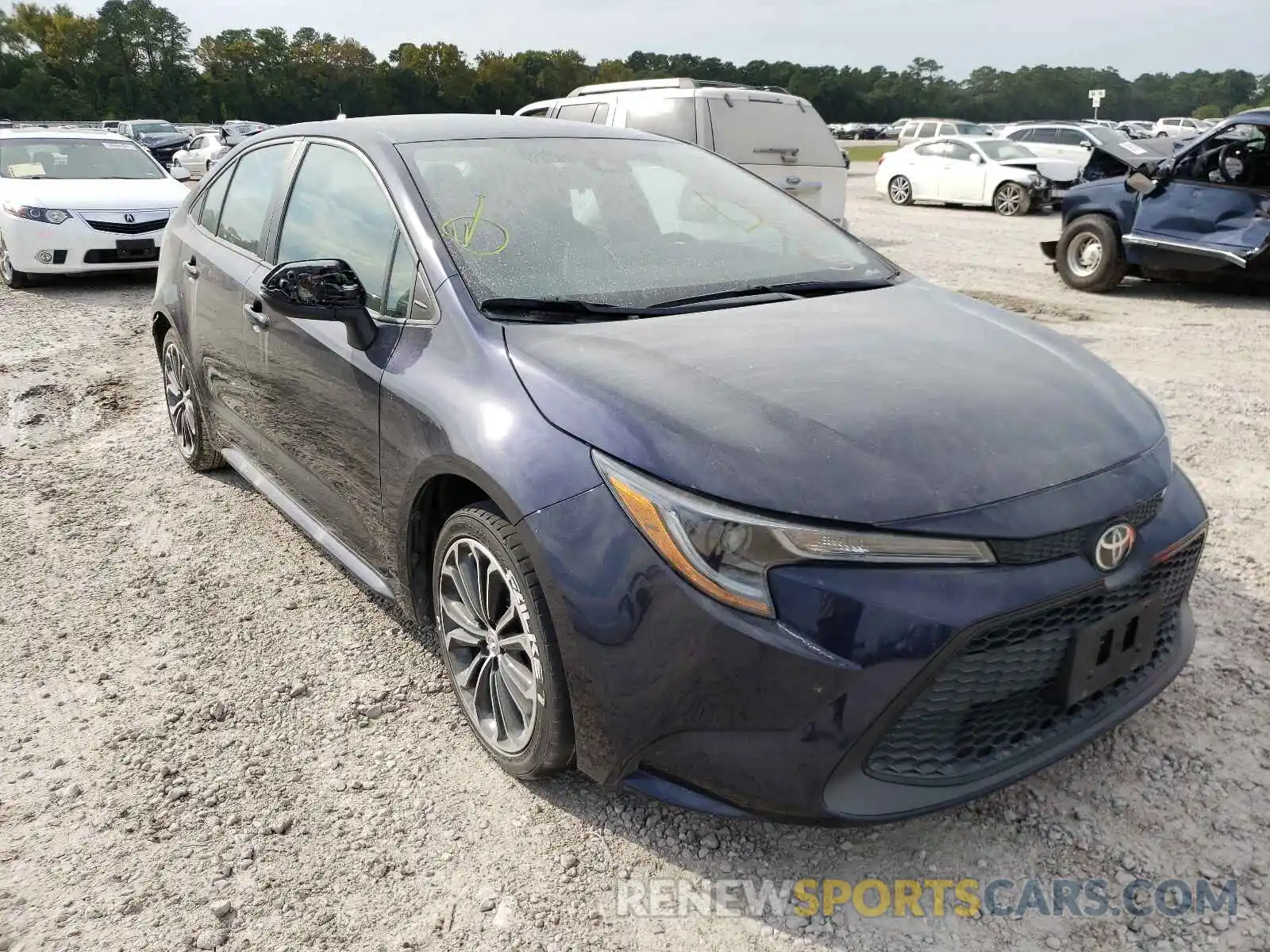 1 Photograph of a damaged car 5YFEPRAE1LP098272 TOYOTA COROLLA 2020