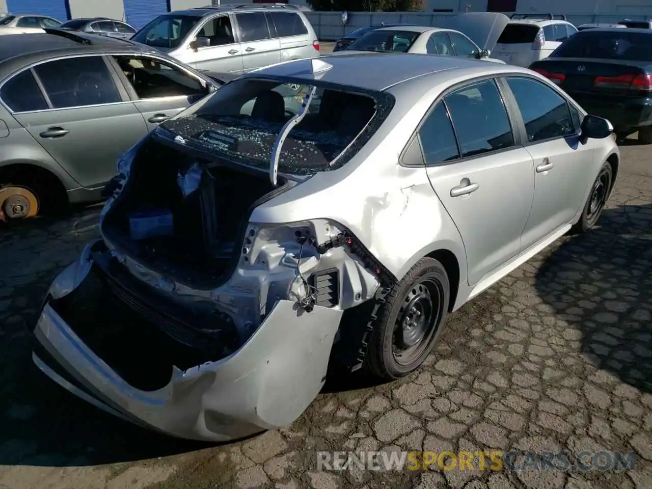 4 Photograph of a damaged car 5YFEPRAE1LP098420 TOYOTA COROLLA 2020