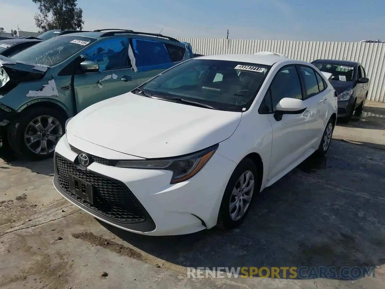 2 Photograph of a damaged car 5YFEPRAE1LP098949 TOYOTA COROLLA 2020