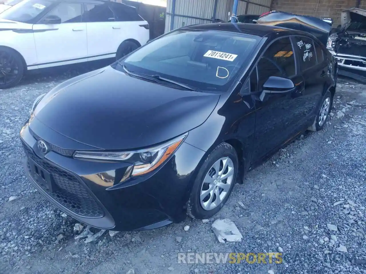 2 Photograph of a damaged car 5YFEPRAE1LP099292 TOYOTA COROLLA 2020