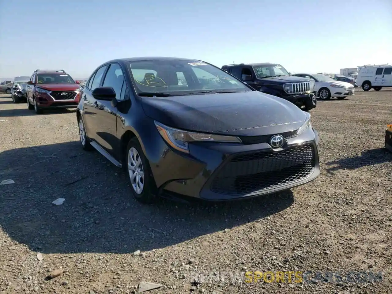 1 Photograph of a damaged car 5YFEPRAE1LP100716 TOYOTA COROLLA 2020