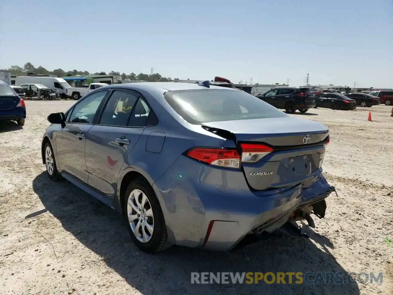 3 Photograph of a damaged car 5YFEPRAE1LP100747 TOYOTA COROLLA 2020