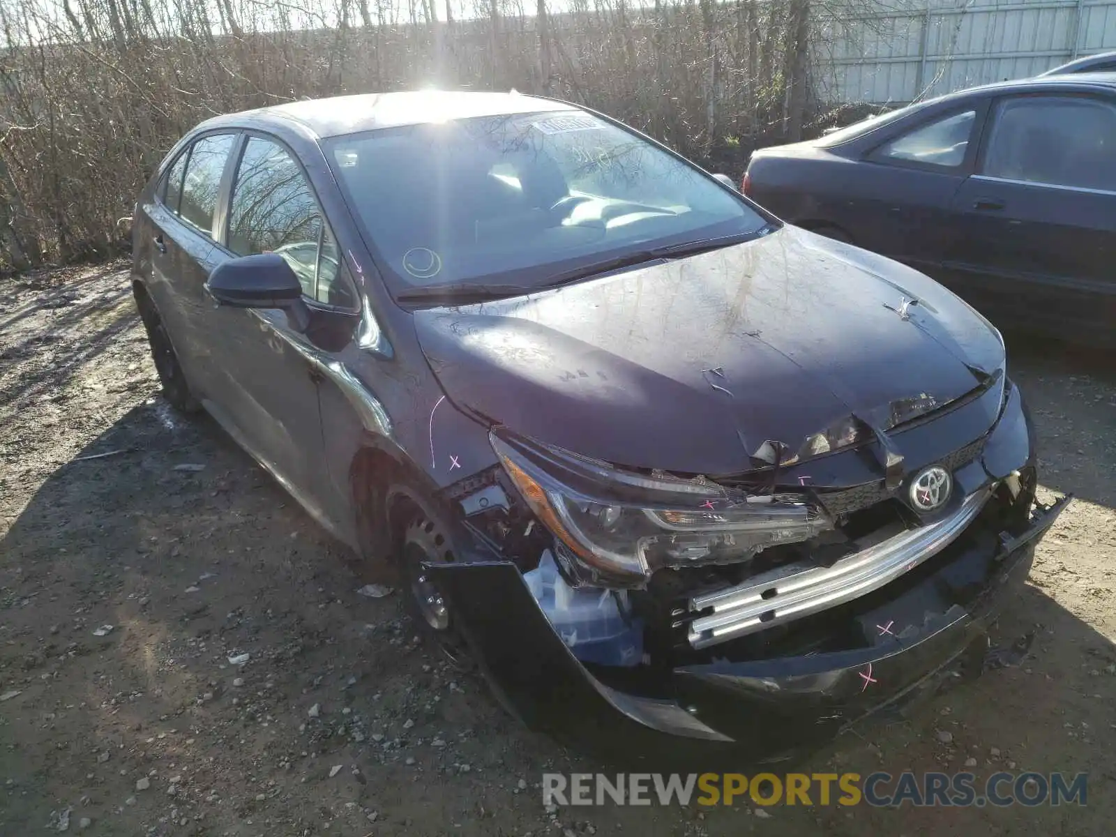 1 Photograph of a damaged car 5YFEPRAE1LP101607 TOYOTA COROLLA 2020