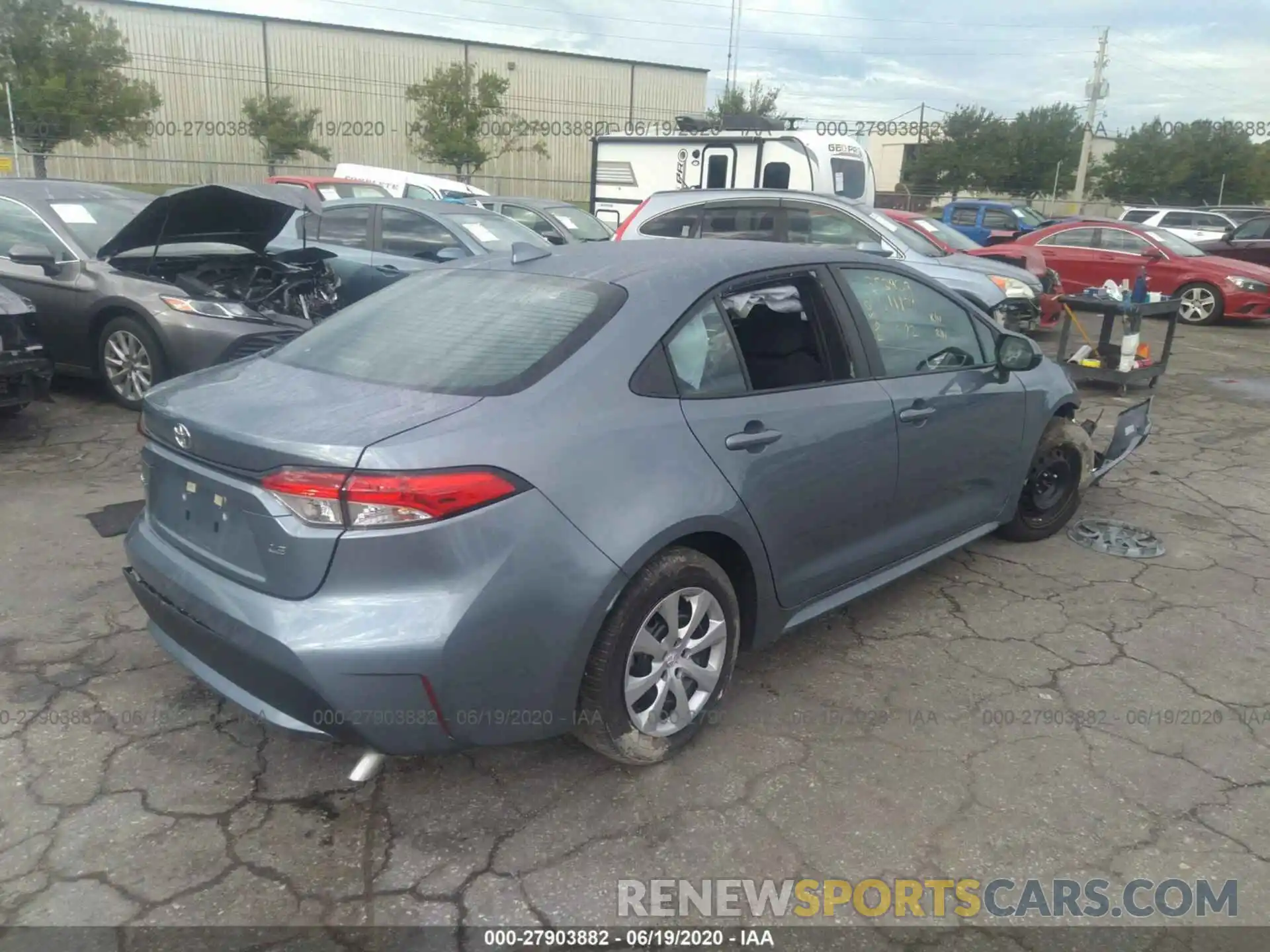 4 Photograph of a damaged car 5YFEPRAE1LP101879 TOYOTA COROLLA 2020