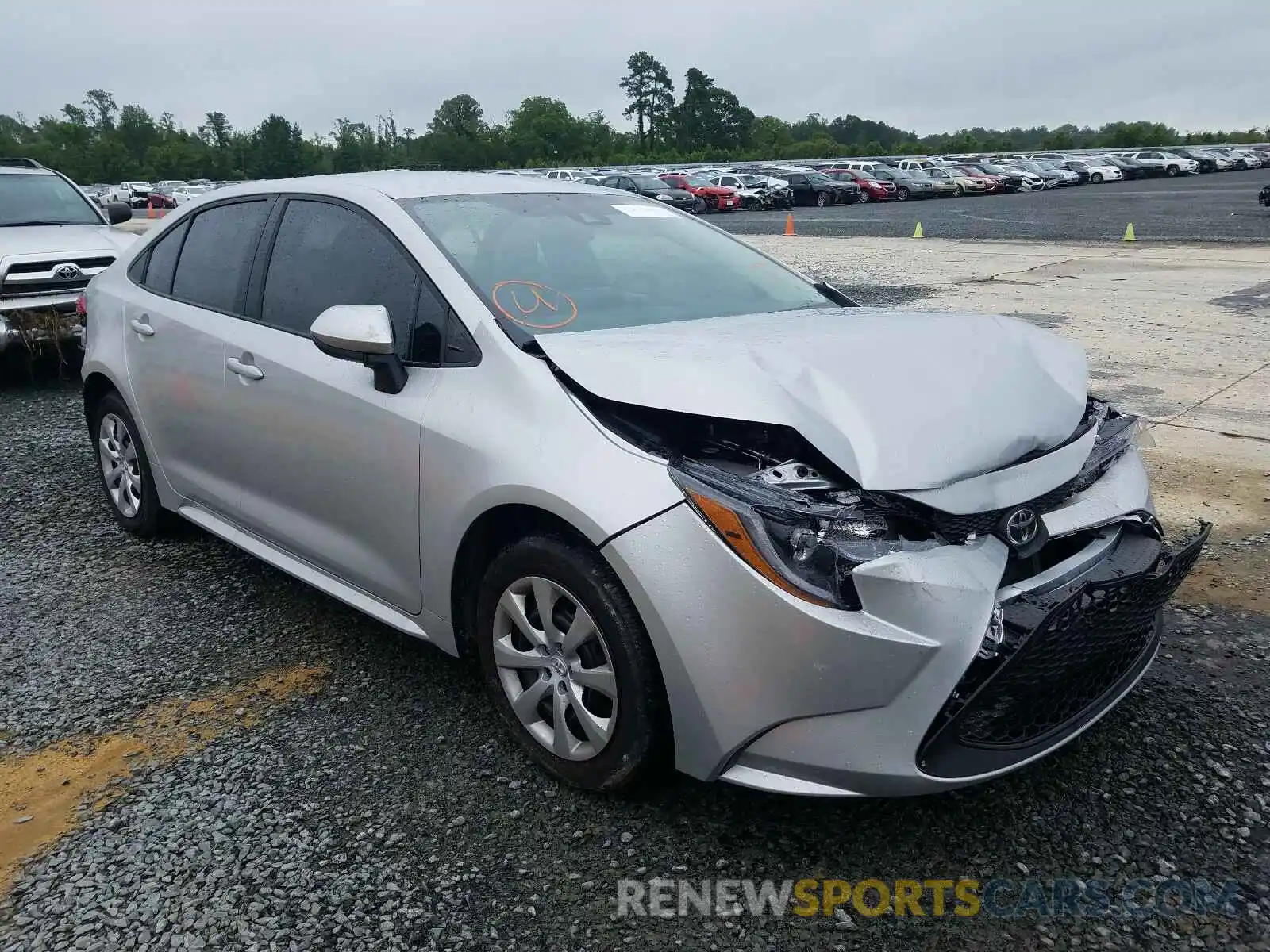 1 Photograph of a damaged car 5YFEPRAE1LP102286 TOYOTA COROLLA 2020