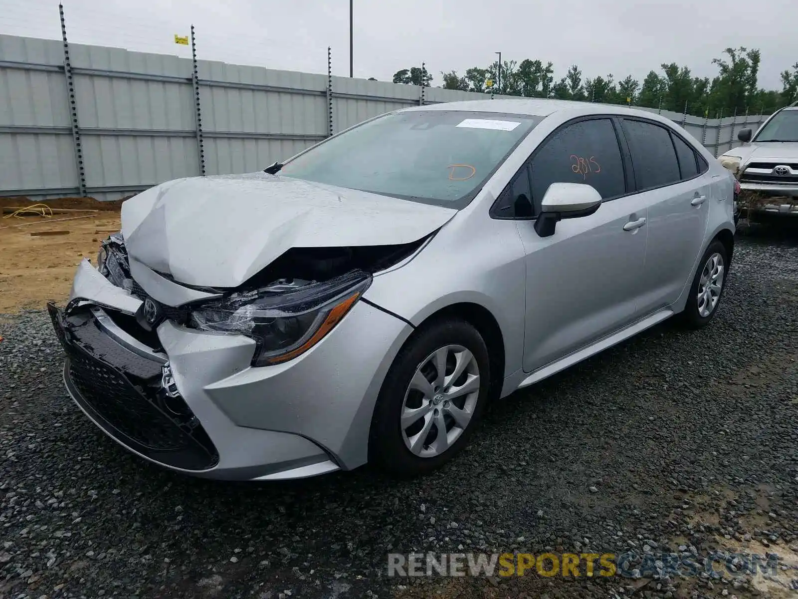 2 Photograph of a damaged car 5YFEPRAE1LP102286 TOYOTA COROLLA 2020