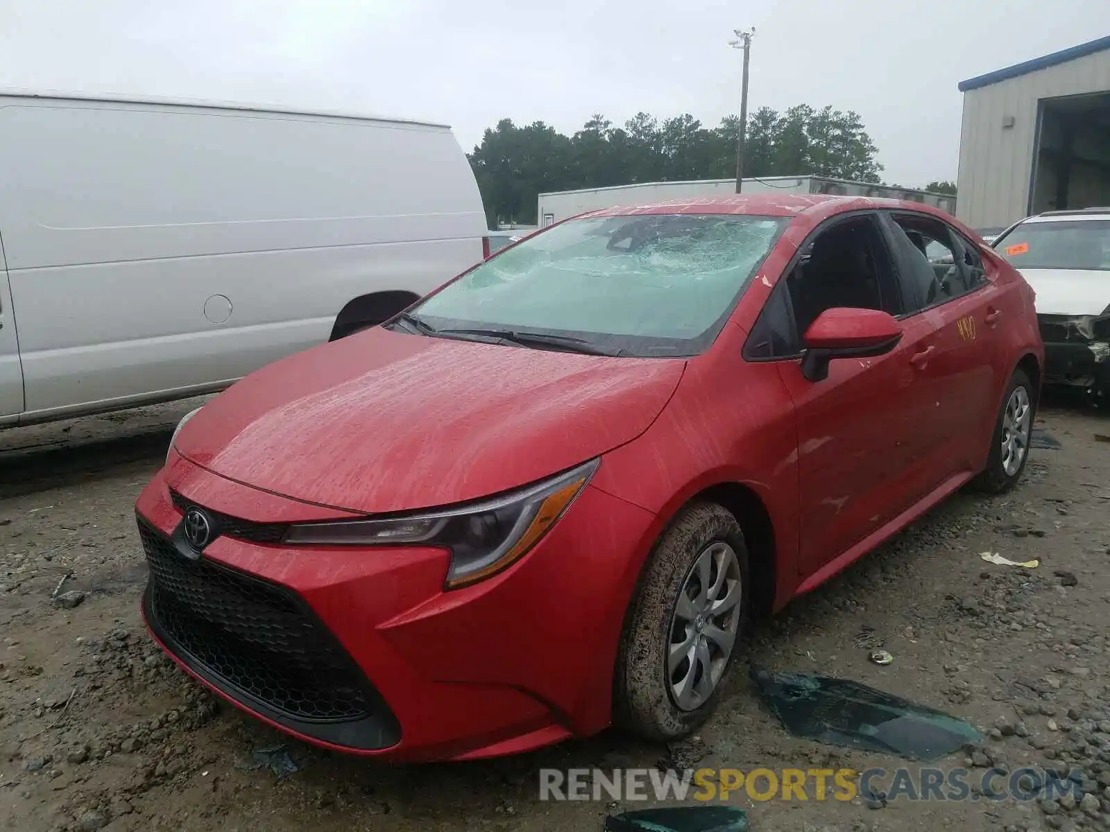 2 Photograph of a damaged car 5YFEPRAE1LP103132 TOYOTA COROLLA 2020