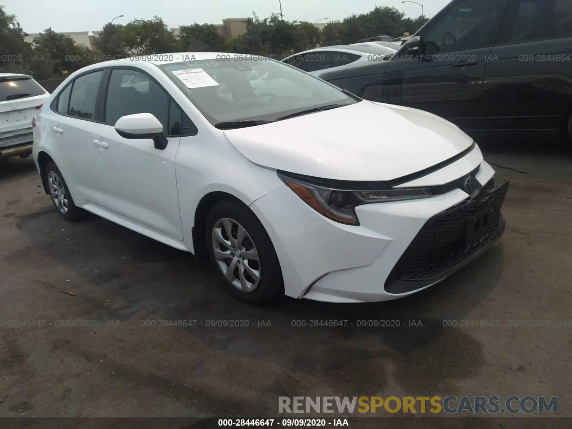 1 Photograph of a damaged car 5YFEPRAE1LP103406 TOYOTA COROLLA 2020