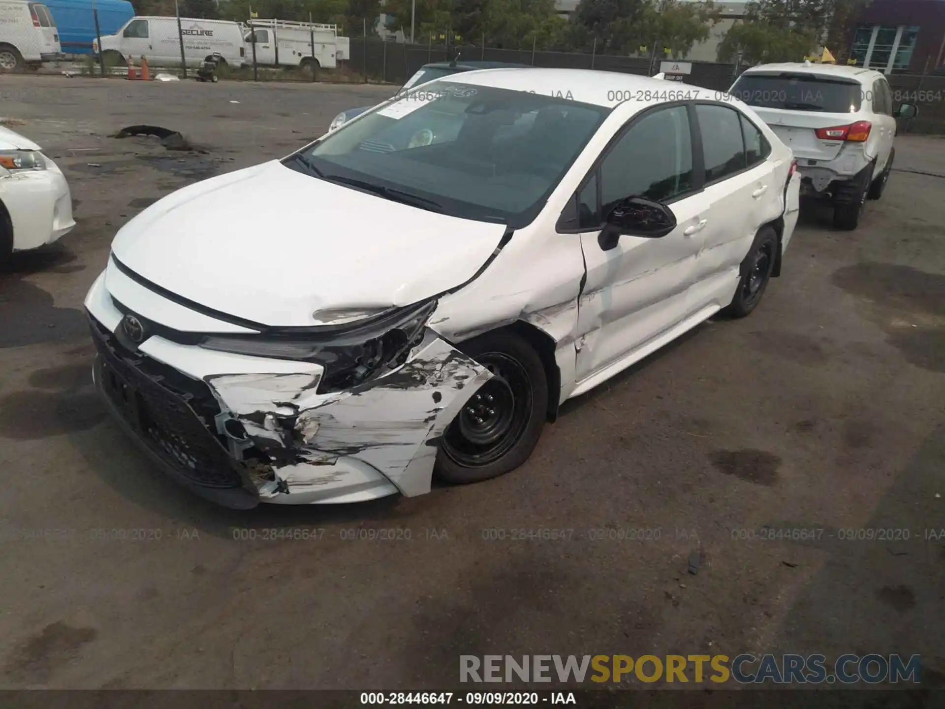 2 Photograph of a damaged car 5YFEPRAE1LP103406 TOYOTA COROLLA 2020