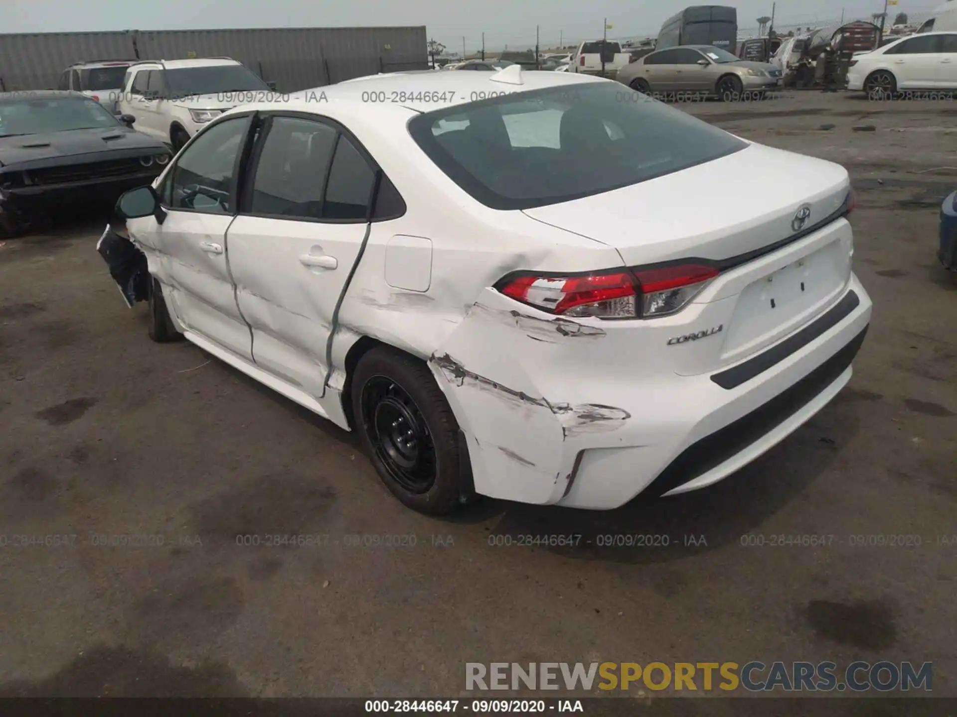 3 Photograph of a damaged car 5YFEPRAE1LP103406 TOYOTA COROLLA 2020