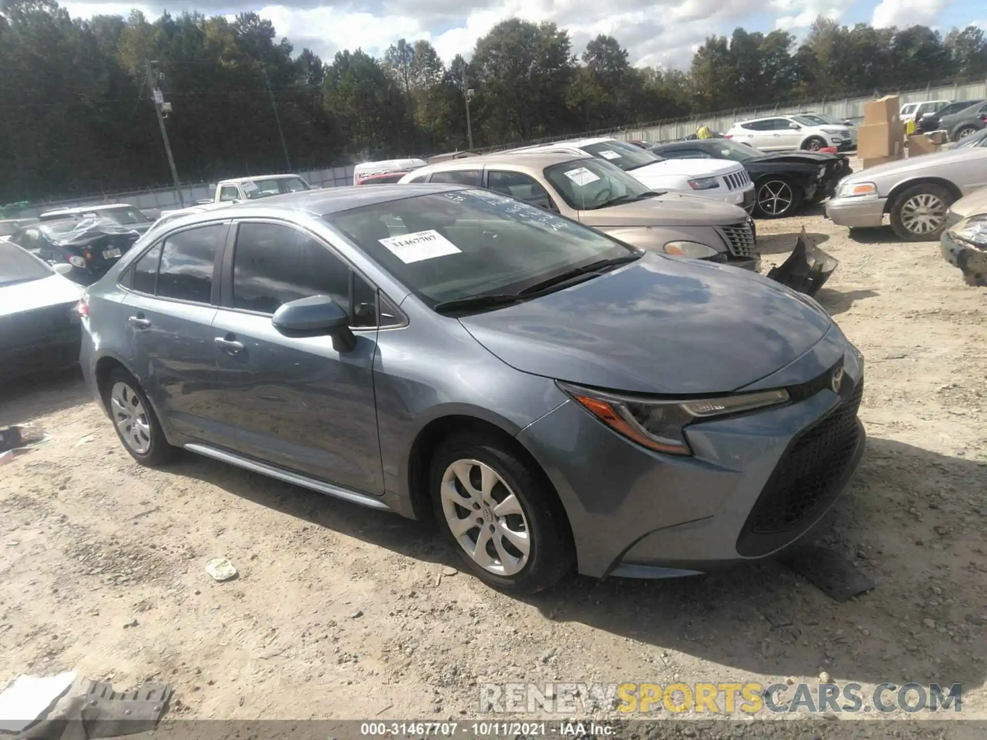 1 Photograph of a damaged car 5YFEPRAE1LP103664 TOYOTA COROLLA 2020