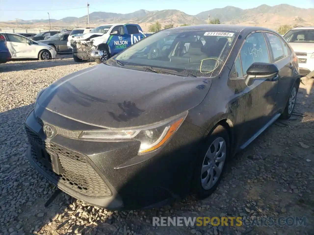 2 Photograph of a damaged car 5YFEPRAE1LP103731 TOYOTA COROLLA 2020