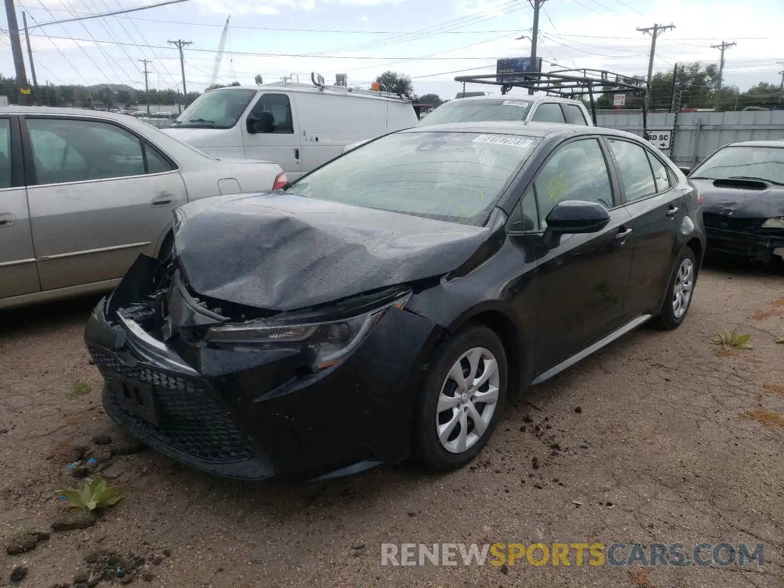 2 Photograph of a damaged car 5YFEPRAE1LP104586 TOYOTA COROLLA 2020