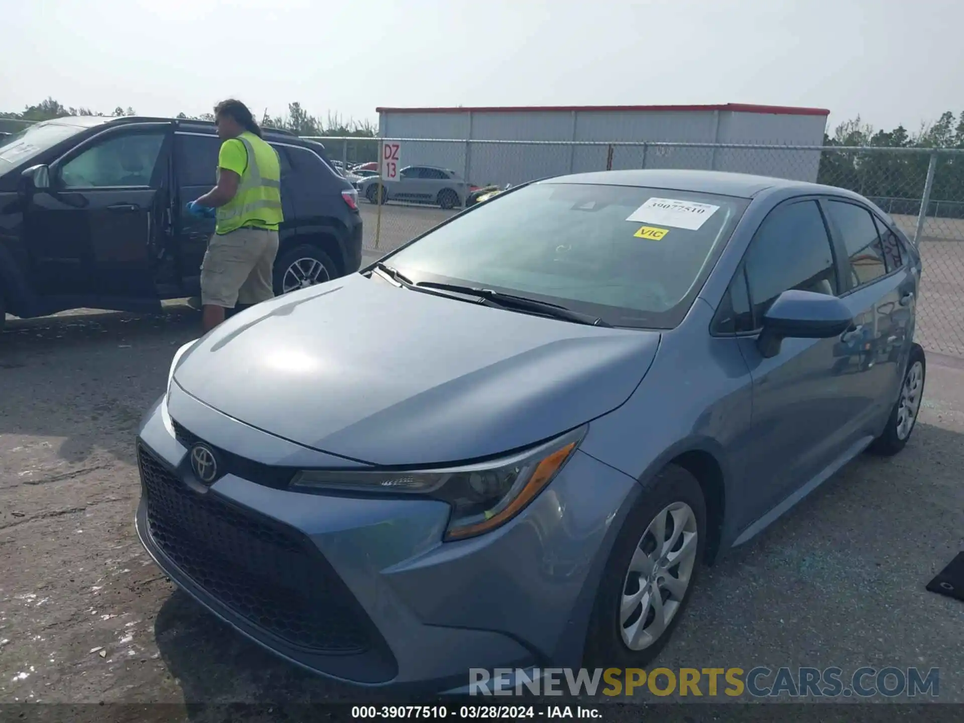 2 Photograph of a damaged car 5YFEPRAE1LP105124 TOYOTA COROLLA 2020