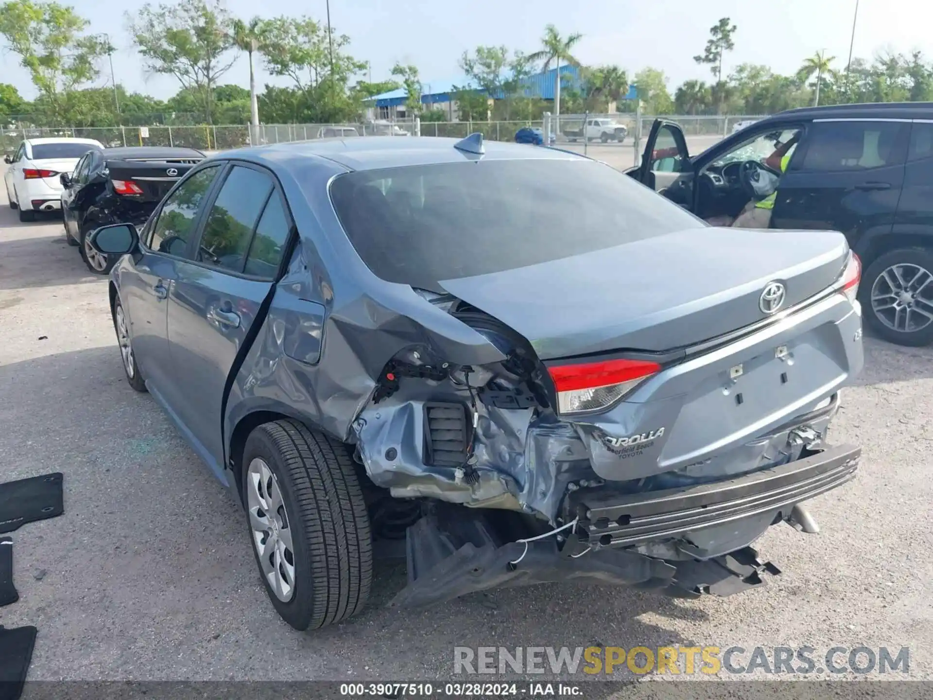 3 Photograph of a damaged car 5YFEPRAE1LP105124 TOYOTA COROLLA 2020