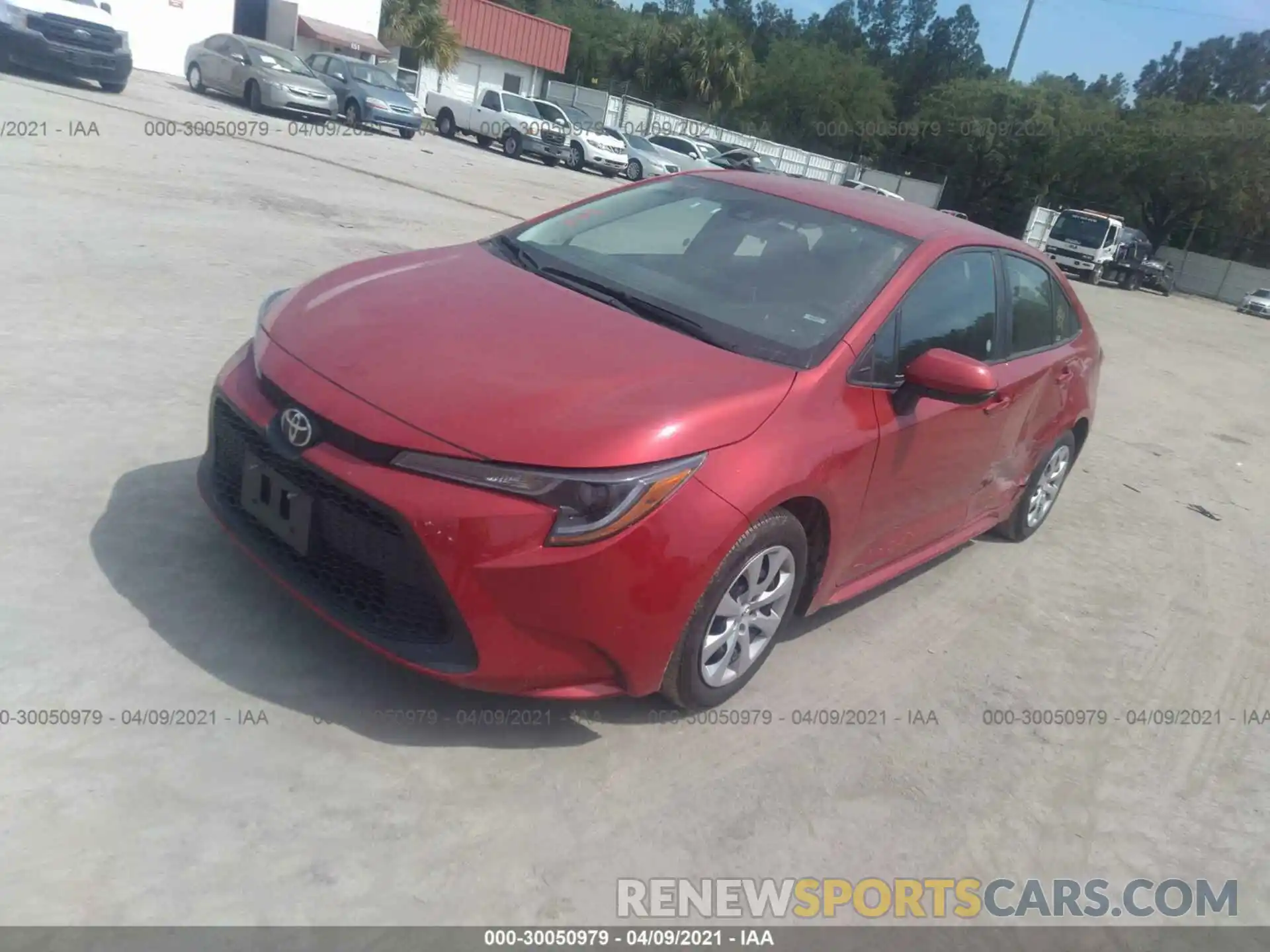 2 Photograph of a damaged car 5YFEPRAE1LP105527 TOYOTA COROLLA 2020