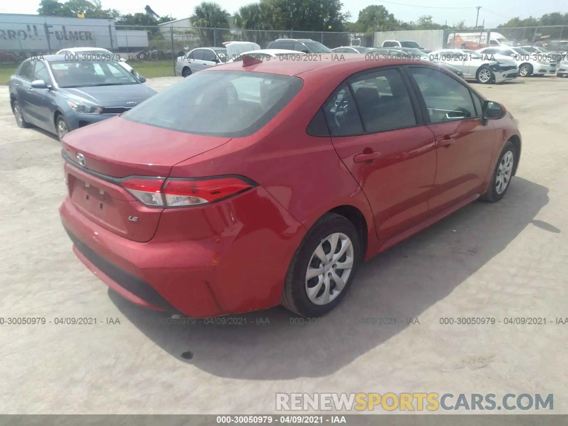 4 Photograph of a damaged car 5YFEPRAE1LP105527 TOYOTA COROLLA 2020