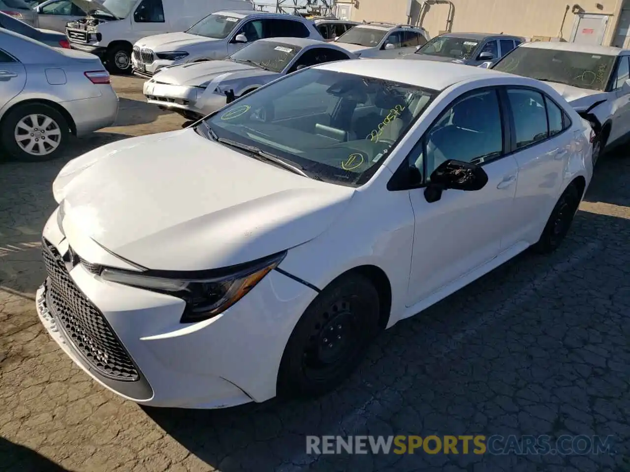 2 Photograph of a damaged car 5YFEPRAE1LP105799 TOYOTA COROLLA 2020