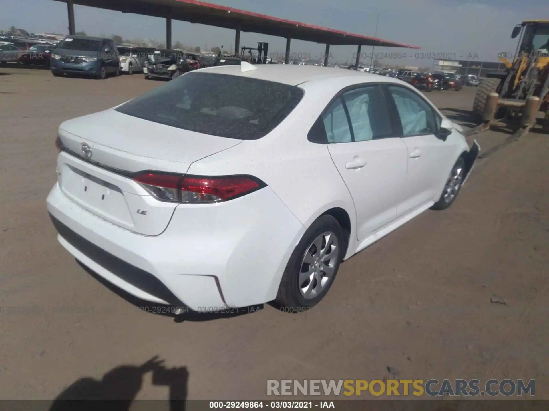 4 Photograph of a damaged car 5YFEPRAE1LP105902 TOYOTA COROLLA 2020