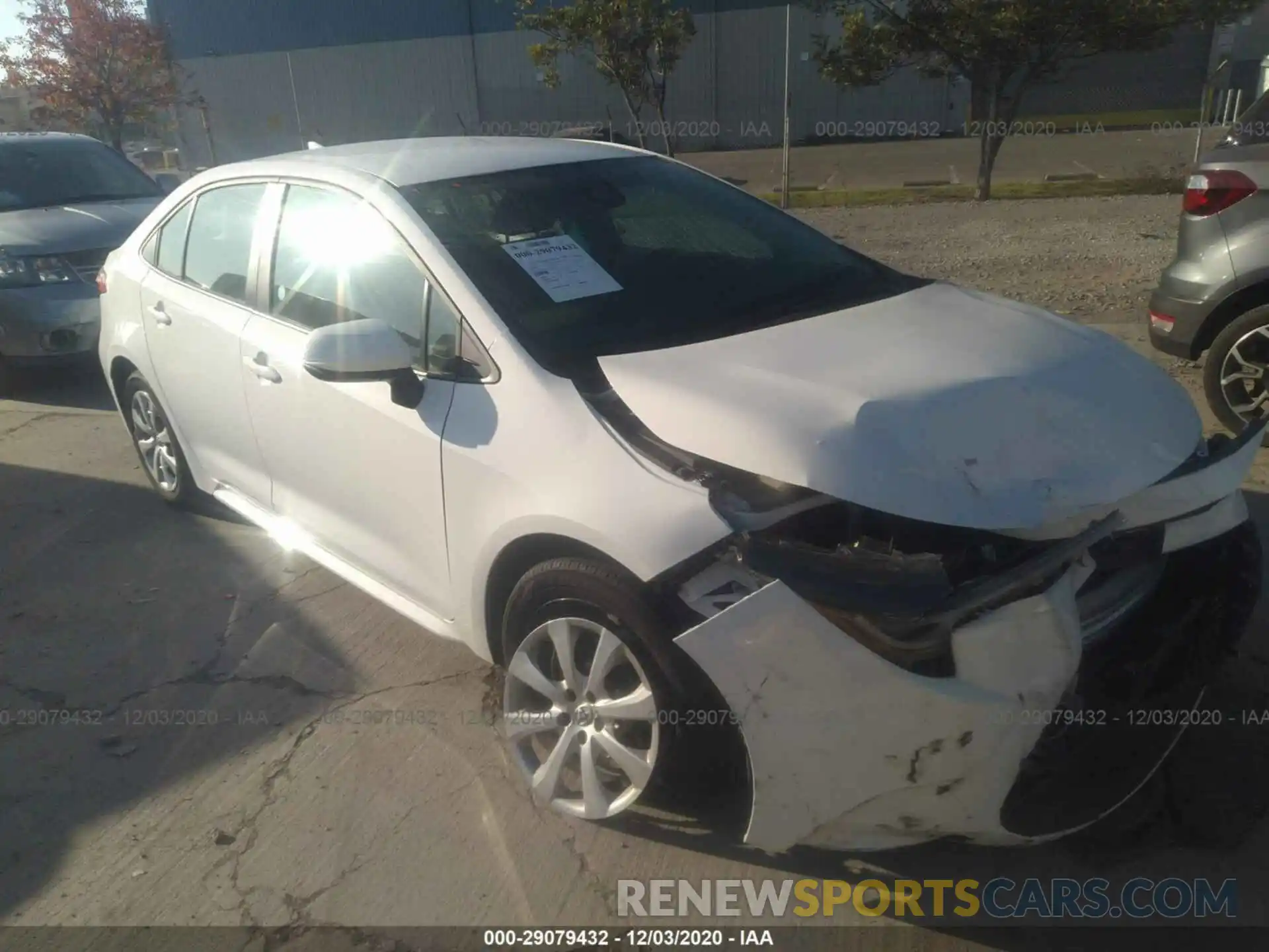 1 Photograph of a damaged car 5YFEPRAE1LP106323 TOYOTA COROLLA 2020