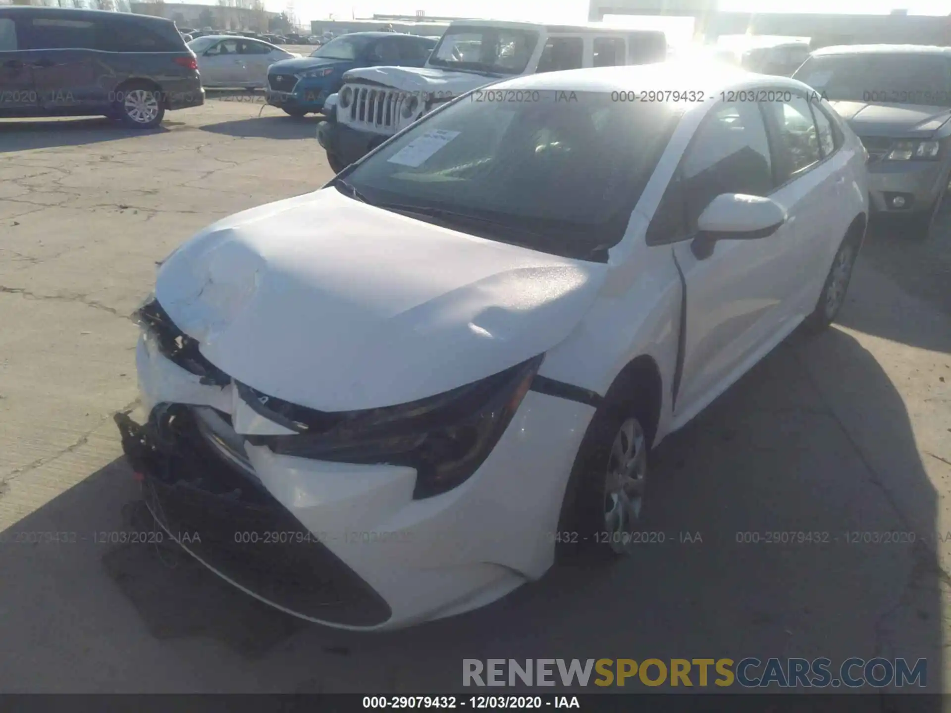 2 Photograph of a damaged car 5YFEPRAE1LP106323 TOYOTA COROLLA 2020