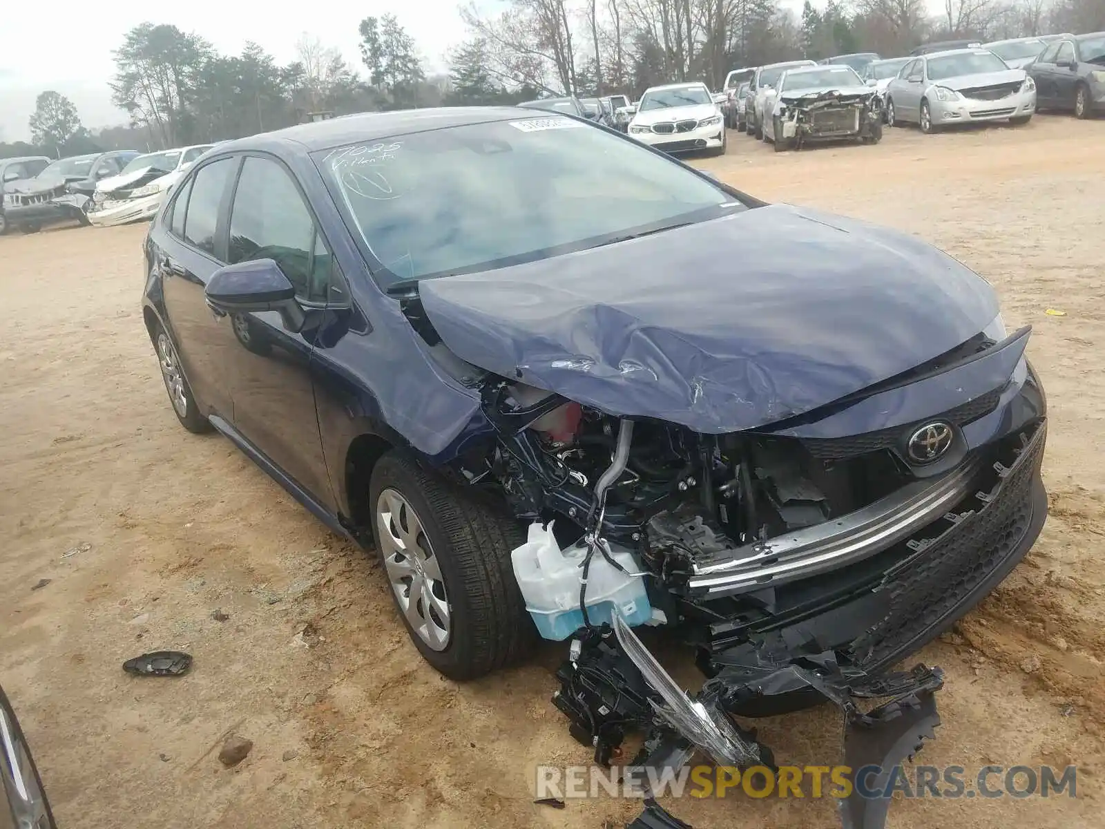 1 Photograph of a damaged car 5YFEPRAE1LP106371 TOYOTA COROLLA 2020