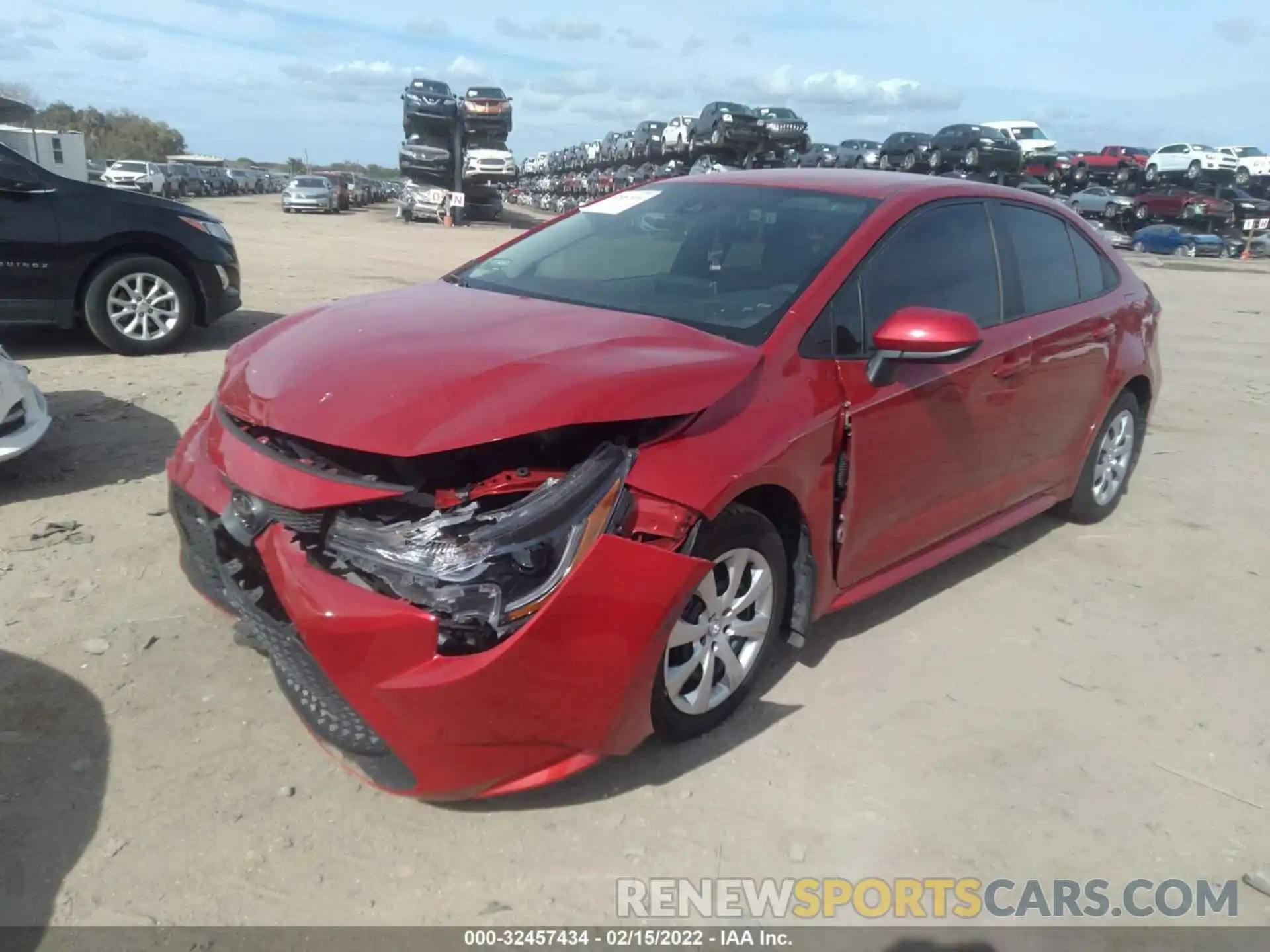 2 Photograph of a damaged car 5YFEPRAE1LP106533 TOYOTA COROLLA 2020