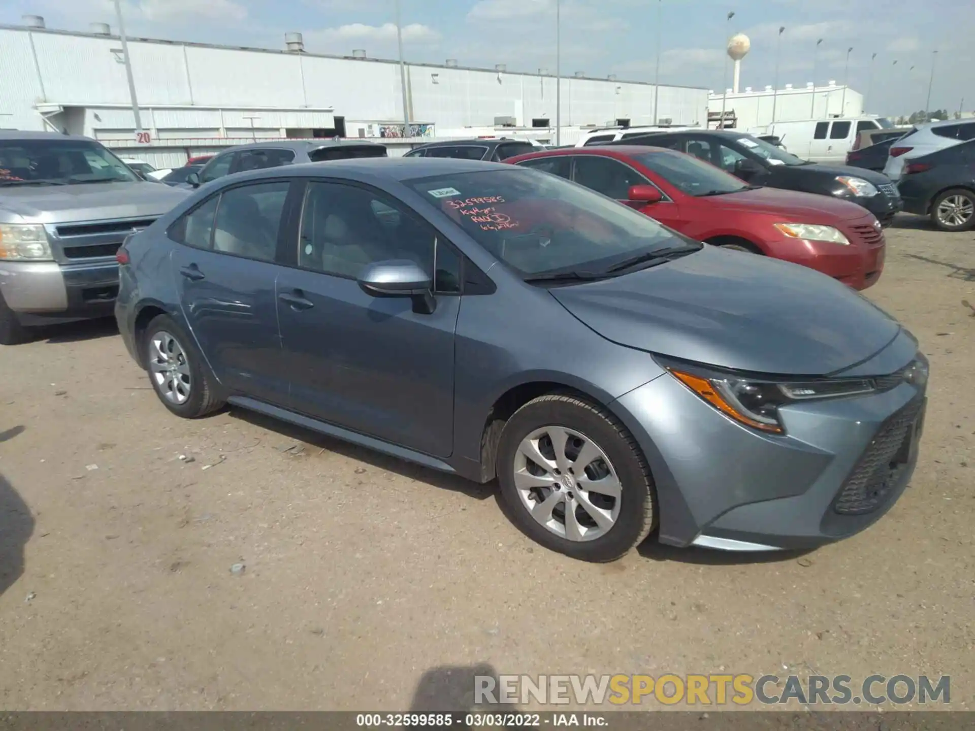 1 Photograph of a damaged car 5YFEPRAE1LP106645 TOYOTA COROLLA 2020