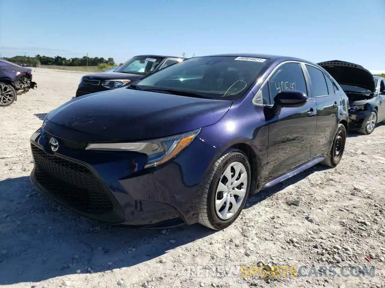 2 Photograph of a damaged car 5YFEPRAE1LP106743 TOYOTA COROLLA 2020