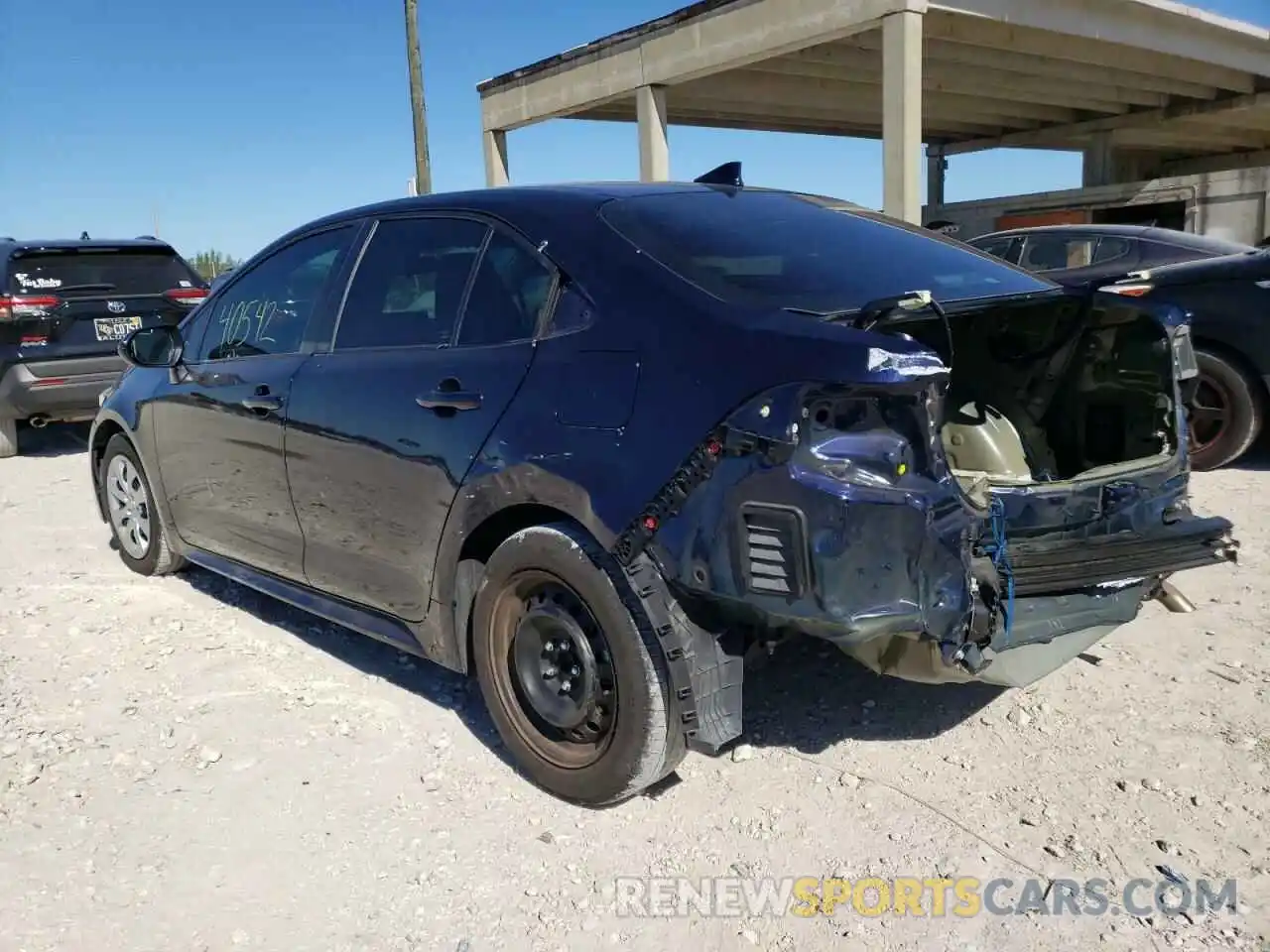 3 Photograph of a damaged car 5YFEPRAE1LP106743 TOYOTA COROLLA 2020