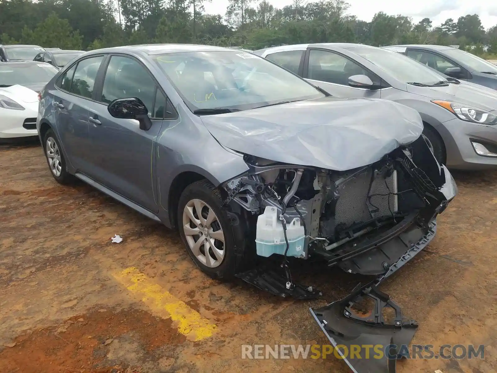 1 Photograph of a damaged car 5YFEPRAE1LP108279 TOYOTA COROLLA 2020
