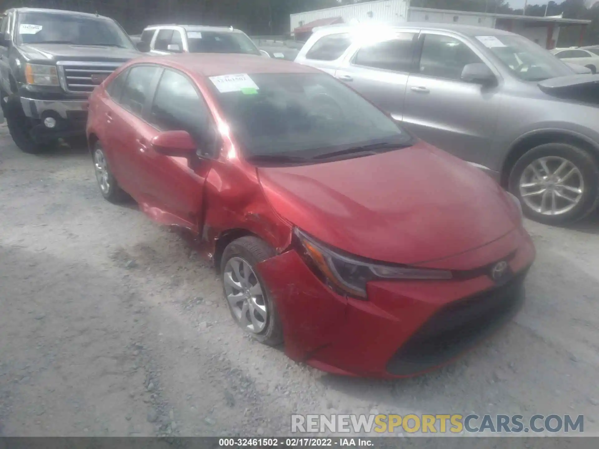 1 Photograph of a damaged car 5YFEPRAE1LP108492 TOYOTA COROLLA 2020