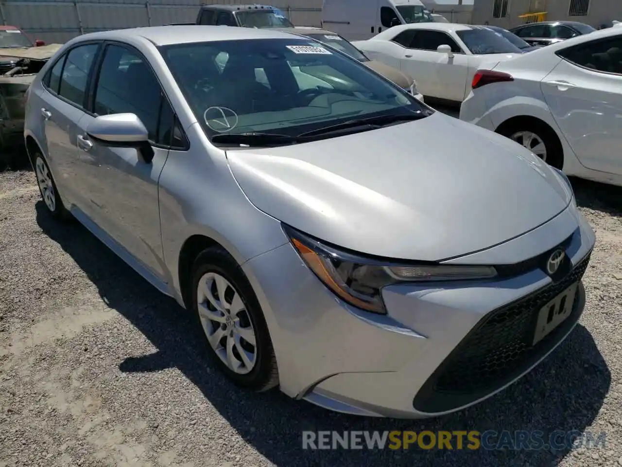 1 Photograph of a damaged car 5YFEPRAE1LP108671 TOYOTA COROLLA 2020