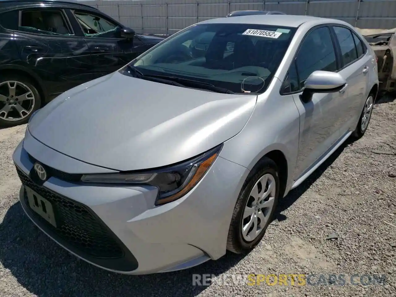 2 Photograph of a damaged car 5YFEPRAE1LP108671 TOYOTA COROLLA 2020