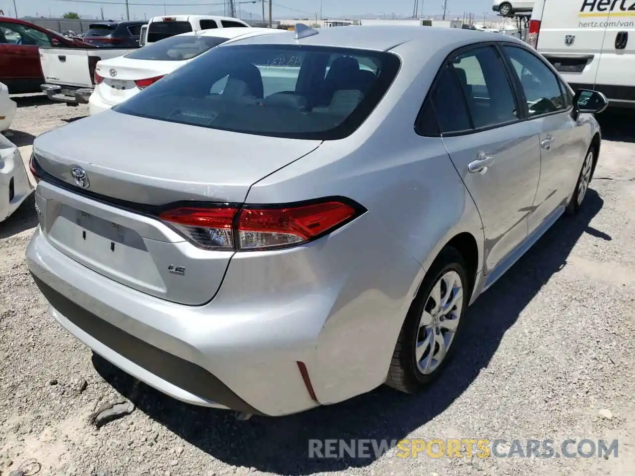 4 Photograph of a damaged car 5YFEPRAE1LP108671 TOYOTA COROLLA 2020