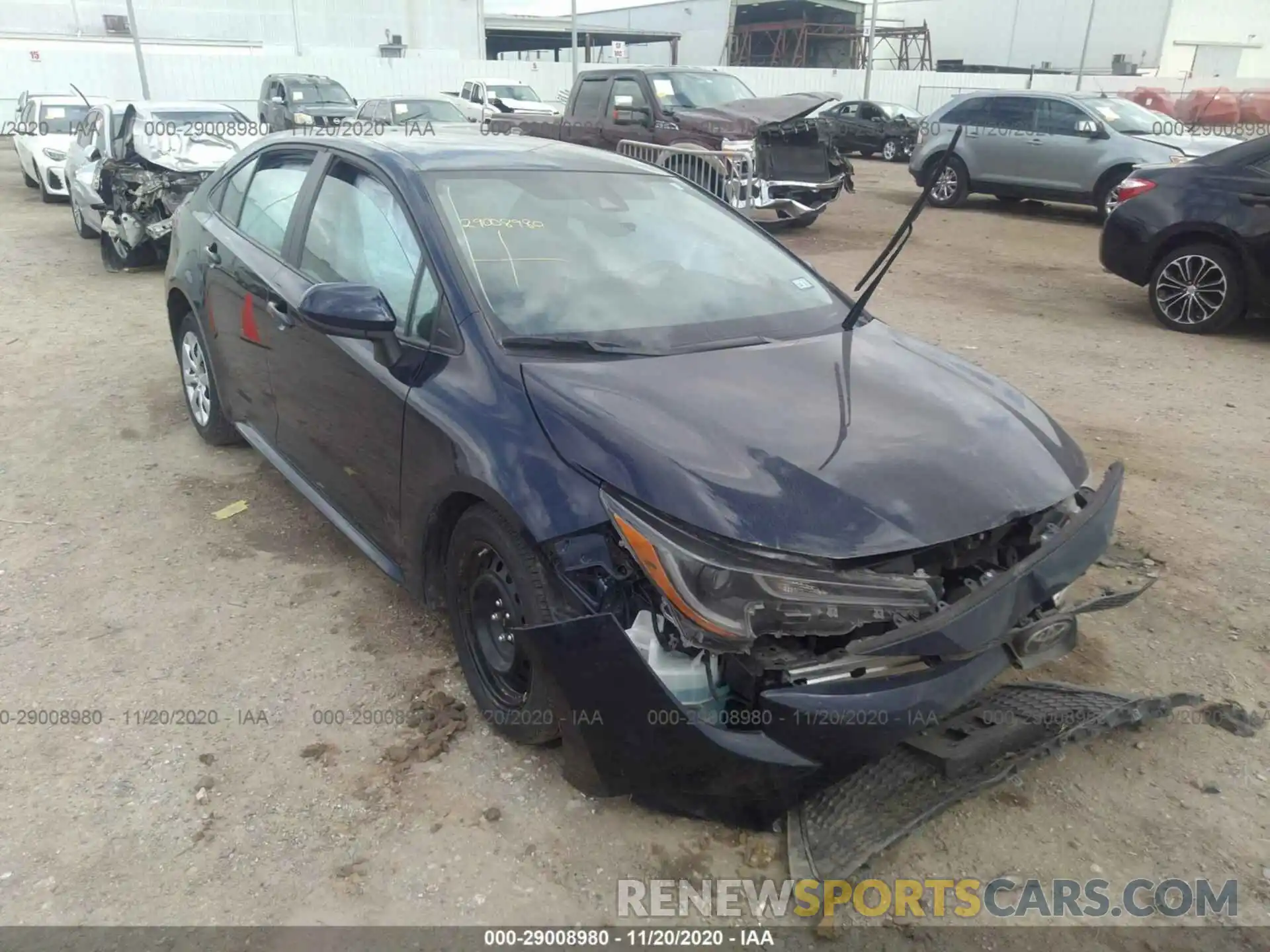 1 Photograph of a damaged car 5YFEPRAE1LP109593 TOYOTA COROLLA 2020