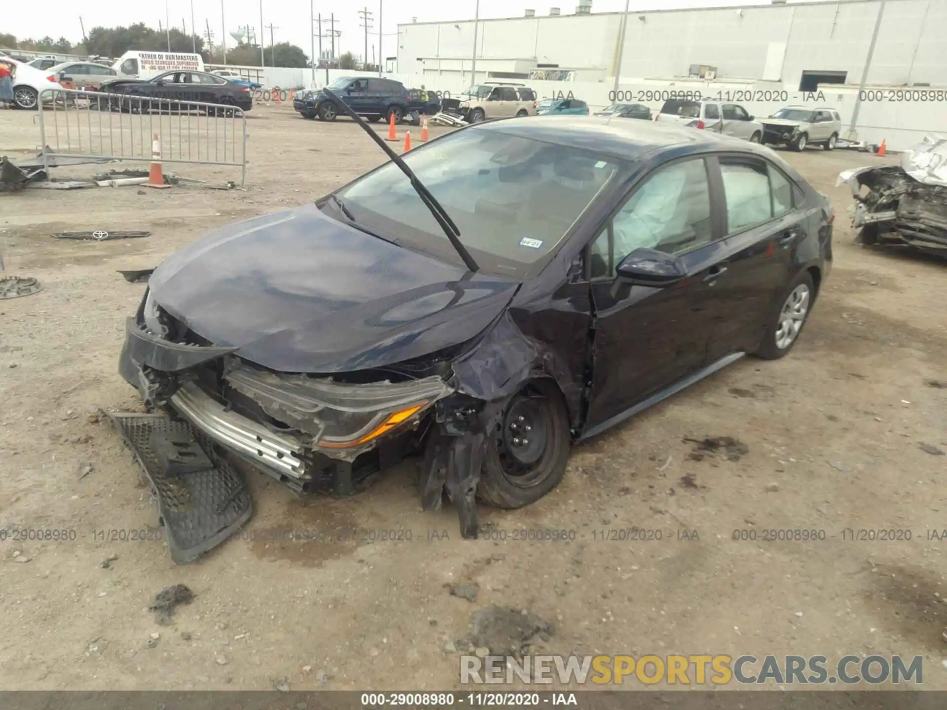 2 Photograph of a damaged car 5YFEPRAE1LP109593 TOYOTA COROLLA 2020